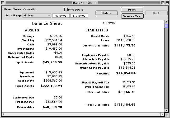 goldenseal accounting software manual financial reports fill in balance sheet